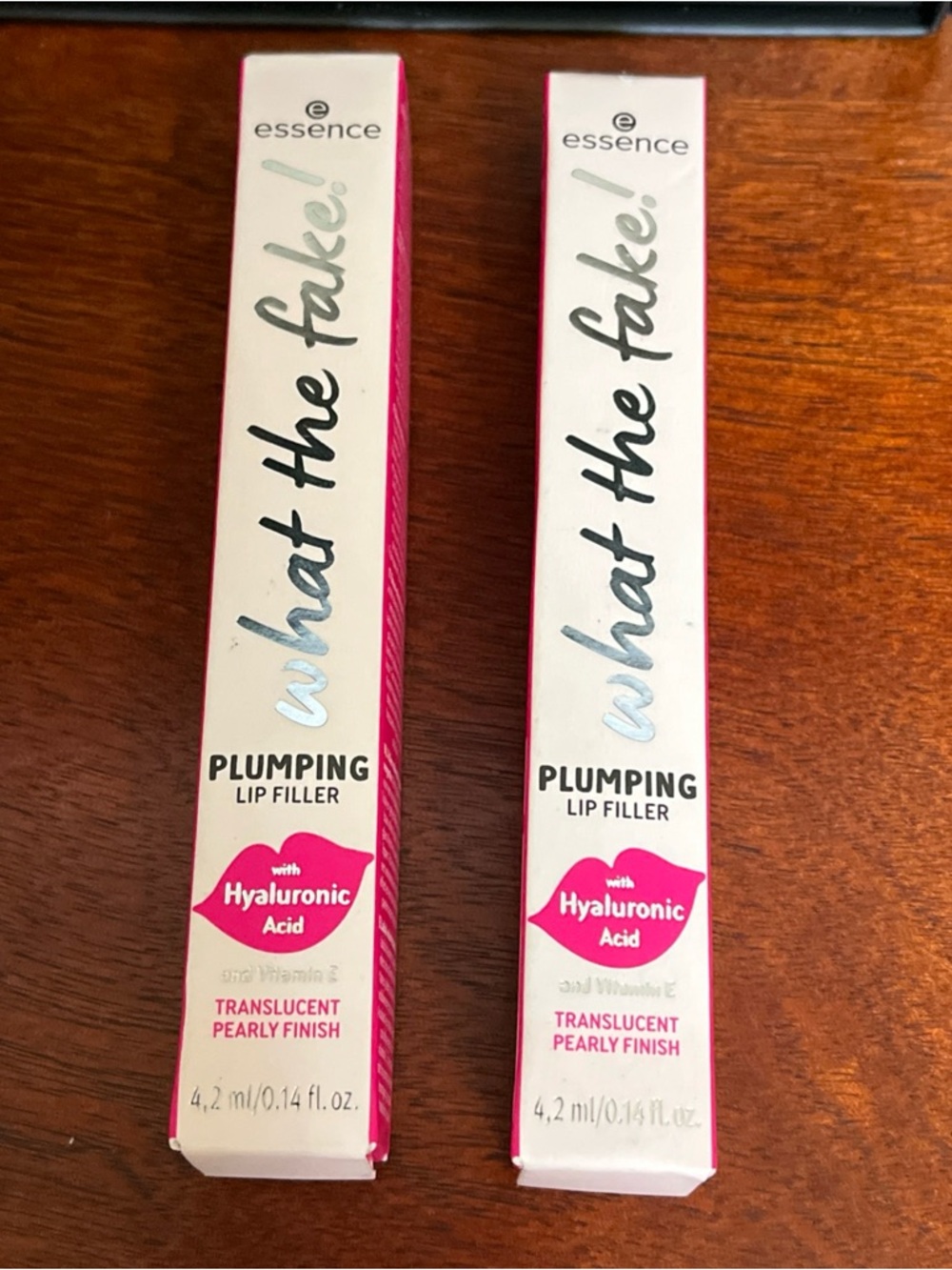 Essence what the fake plumping lip filler translucent pearly finish lot of 2
